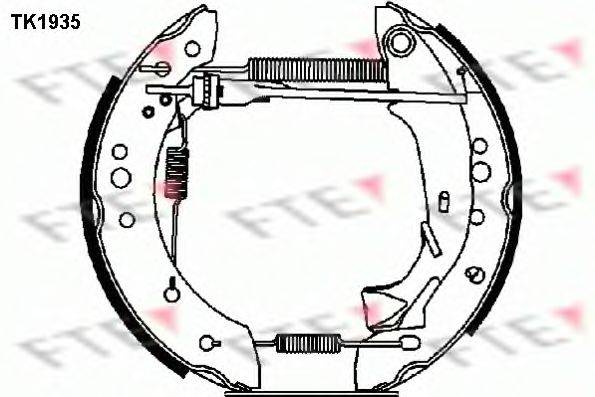 Комплект тормозных колодок TK1935 FTE