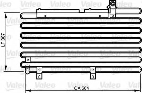 Конденсатор, кондиционер 814295 VALEO