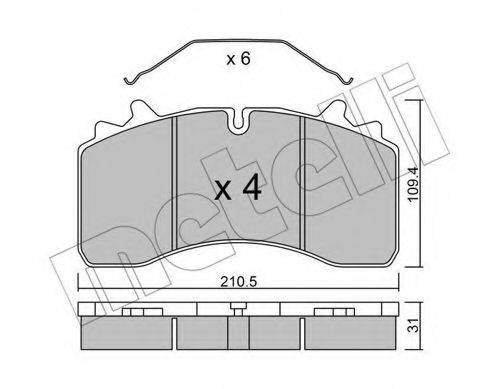 Комплект тормозных колодок 12-5327 E.T.F.