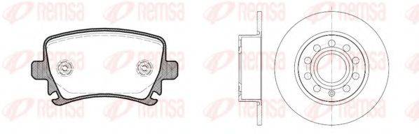 Комплект тормозов, дисковый тормозной механизм 81031.00 REMSA