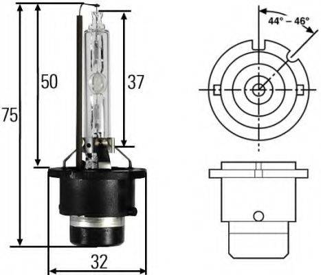 Лампа накаливания, основная фара 8GS 007 949-261 HELLA