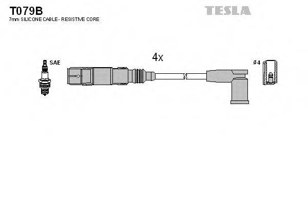 Комплект проводов зажигания T079B TESLA