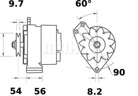 Генератор MG 457 MAHLE ORIGINAL