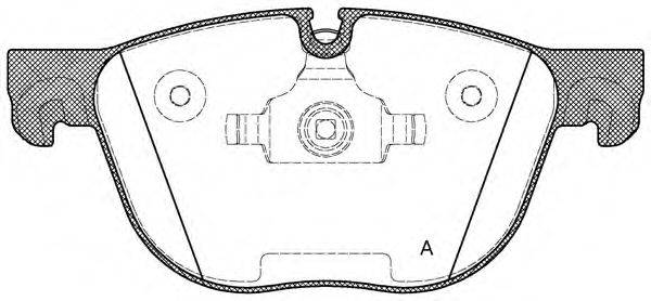 Комплект тормозных колодок, дисковый тормоз BPA1297.00 OPEN PARTS