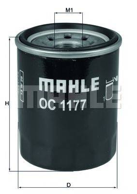 Фильтр масляный OC 1177 MAHLE ORIGINAL