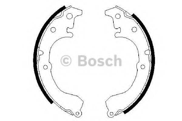 Комплект тормозных колодок 0 986 487 349 BOSCH