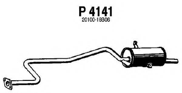 Глушитель выхлопных газов конечный P4141 FENNO