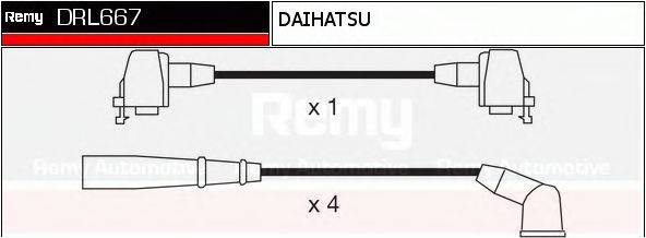 DRL667 REMY Комплект проводов зажигания DRL667 REMY