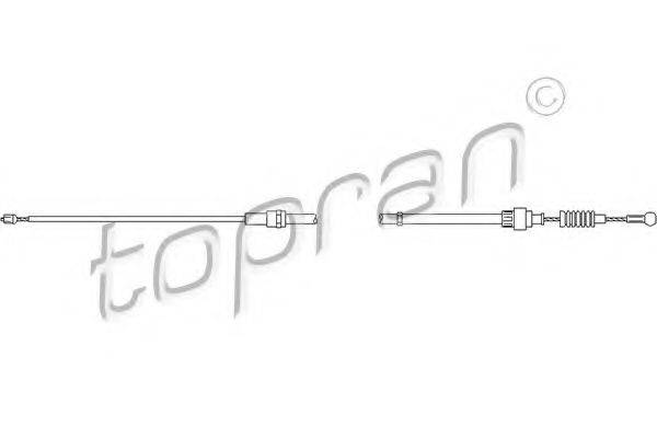 Трос, стояночная тормозная система 109 815 TOPRAN