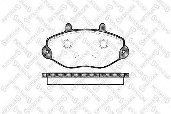 Комплект тормозных колодок 403 000B-SX STELLOX