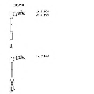 Комплект проводов зажигания 300/290 BREMI