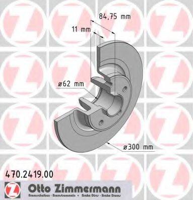 Тормозной диск 470.2419.00 ZIMMERMANN