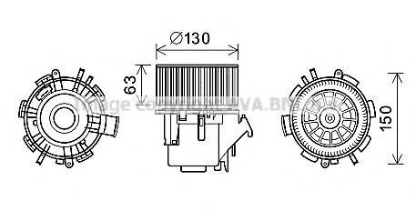 Электродвигатель, вентиляция салона RT8599 AVA QUALITY COOLING