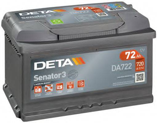 Стартерная аккумуляторная батарея DA722 DETA