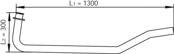 Труба выхлопного газа 47102 DINEX