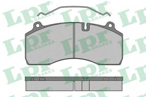 Комплект тормозных колодок, дисковый тормоз 05P1501 LPR