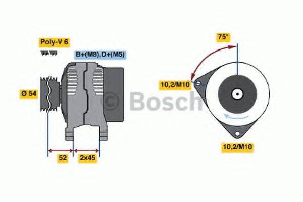 Генератор 0 986 042 081 BOSCH