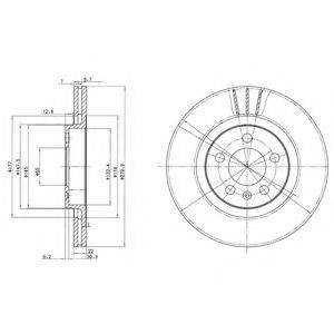 Тормозной диск BG3036C DELPHI