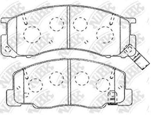 Комплект тормозных колодок PN1405 NiBK