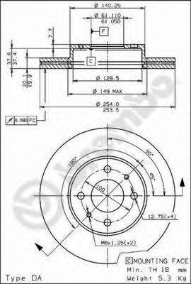 Тормозной диск BS 8197 BRECO