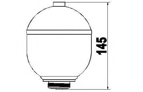 Гидроаккумулятор, подвеска / амортизация 155403 SERCORE