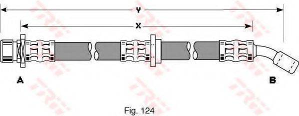 Тормозной шланг PHD277 TRW