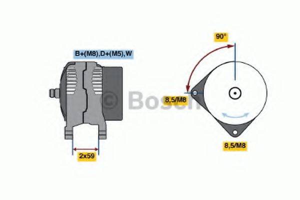 Генератор 0 123 320 048 BOSCH