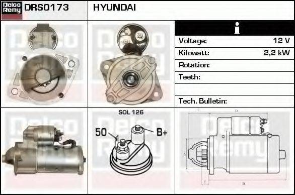Стартер DRS0173 REMY