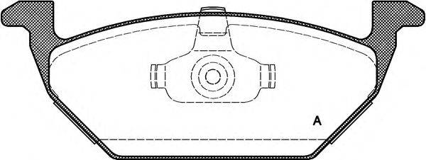 Комплект тормозных колодок, дисковый тормоз BPA0633.00 OPEN PARTS