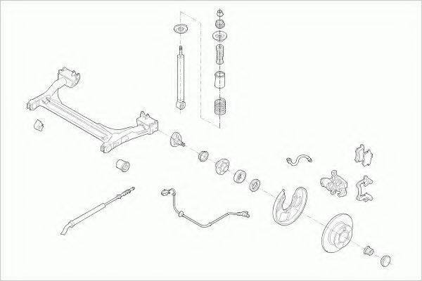 Подвеска колеса VW-POLO-RB004 BOGE