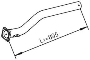 Труба выхлопного газа 29146 DINEX
