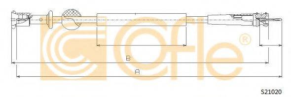 Тросик спидометра S21020 COFLE