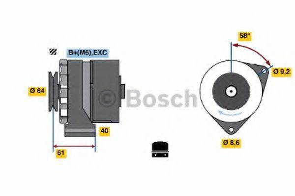 Генератор 0 986 031 931 BOSCH