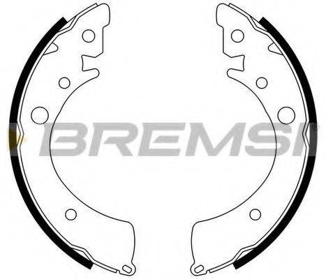 Комплект тормозных колодок GF0701 BREMSI