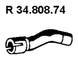 Труба выхлопного газа 34.808.74 EBERSPACHER