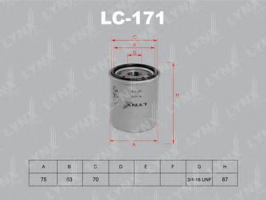 Фильтр масляный LC-171 LYNXauto