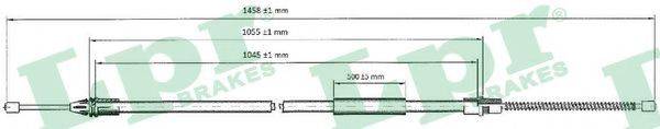 Трос, стояночная тормозная система C0756B LPR