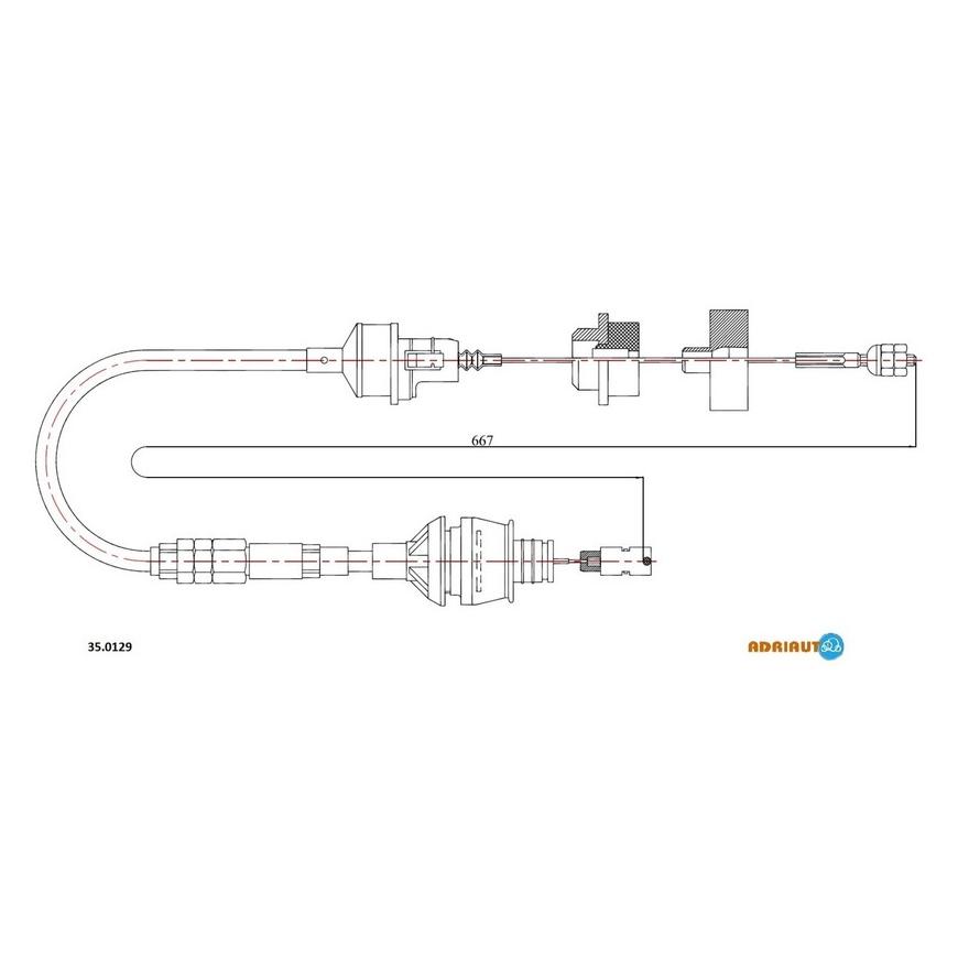 Тросик сцепления Adriauto