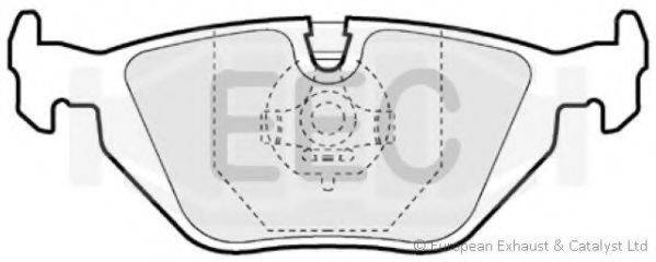 Комплект тормозных колодок, дисковый тормоз BRP0856 EEC