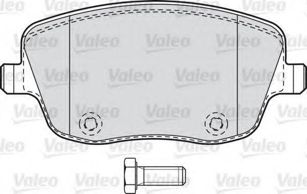Комплект тормозных колодок, дисковый тормоз 598720 VALEO